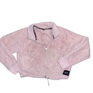 Calvin Klein Baby pink crop sweater- Medium-
